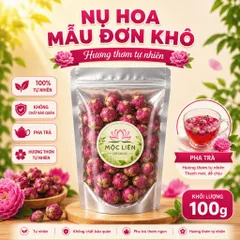 Hoa mẫu đơn khô 100g (Trà nụ hoa mẫu đơn) – Mộc Liên Organic