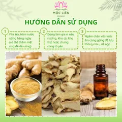 Gừng lát sấy khô, thơm cay, dùng pha trà gừng, gia vị nấu ăn, xông hơi, tốt cho sức khỏe