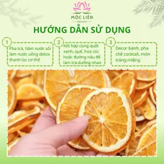Cam lát sấy khô 500g, trà cam vàng sấy lạnh, thái lát, nguyên miếng, pha trà detox, decor, trang trí