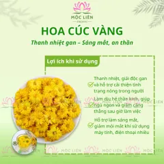 Hoa Cúc Vàng Nguyên Bông 1kg Ít Vụn, trà hoa cúc khô giúp an thần, ngủ ngon, đẹp da, dưỡng nhan