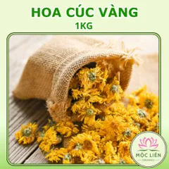 Hoa Cúc Vàng Nguyên Bông 1kg Ít Vụn, trà hoa cúc khô giúp an thần, ngủ ngon, đẹp da, dưỡng nhan