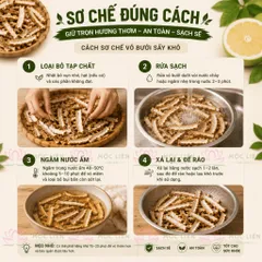Vỏ bưởi khô 1kg – nguyên liệu thô, phơi nắng tự nhiên, nên rửa trước khi dùng