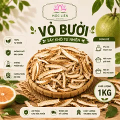 Vỏ bưởi khô 1kg – nguyên liệu thô, phơi nắng tự nhiên, nên rửa trước khi dùng