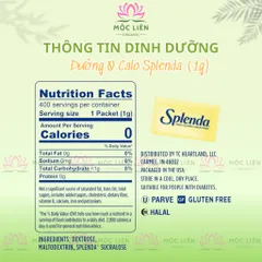 [Date 2028] Set 100 gói Đường ăn kiêng Splenda cho người bệnh tiểu đường, eat clean, keto
