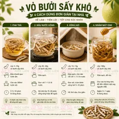 Vỏ bưởi khô 500g – nguyên liệu thô, phơi nắng tự nhiên, nên rửa trước khi dùng