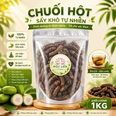 1KG Chuối Hột Rừng Khô Tây Nguyên Tự Nhiên Ngâm Rượu
