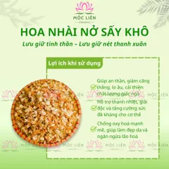 Hoa nhài sấy khô 100g hoa lài, trà hoa nhài, bông nở, dùng pha tà, ướp trà, hương thơm đậm vị