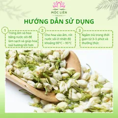 Hoa nhài sấy khô 100g hoa lài, trà hoa nhài, bông nở, dùng pha tà, ướp trà, hương thơm đậm vị