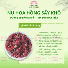 Nụ hoa hồng Tây Tạng 100g – Nụ hoa hồng sấy khô nguyên nụ giúp an thần, đẹp da, chống lão hóa
