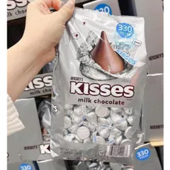 [Tách lẻ] 100 viên kẹo socola sữa KISSES – hàng MỸ chính hãng – hershey's kisses chocolate 1,58kg