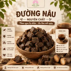 Đường Nâu Viên Gừng Nguyên Chất, Đường Đen Gừng Vụn, Pha Trà, Nấu Nước Gừng