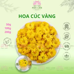 Hoa Cúc Vàng Nguyên Bông Sấy Khô Ít Vụn, trà hoa cúc khô giúp an thần, ngủ ngon, đẹp da, dưỡng nhan