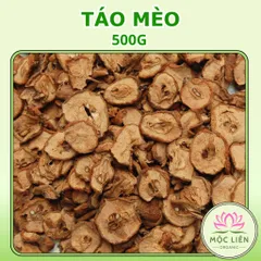 Táo mèo khô 500g, sơn tra thái lát, quả táo mèo rừng thơm, sạch giúp tiêu hoá tốt, giảm mỡ máu