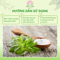 Cỏ Ngọt Khô Nguyên Lá Sấy Lạnh 500g – Lá Chọn Lọc Sạch, Thơm Không Vụn – Mộc Liên Organic