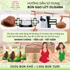 Bún Gạo Lứt Đỏ Orgafood Ăn Kiêng Ít Tinh Bột Eat Clean Thực Dưỡng