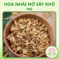Hoa nhài sấy khô 1kg hoa lài, trà hoa nhài, bông nở, dùng pha tà, ướp trà, hương thơm đậm vị