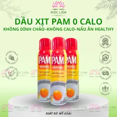 Dầu Xịt Ăn Kiêng PAM Không Calo 12oz Hàng Mỹ Cho Gymer Người Ăn Kiêng Eat Clean Keto