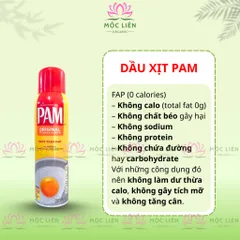 Dầu Xịt Ăn Kiêng PAM Không Calo 12oz Hàng Mỹ Cho Gymer Người Ăn Kiêng Eat Clean Keto