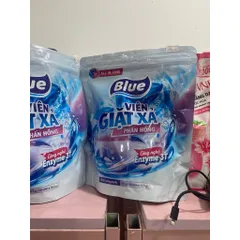 Viên giặt xả Blue – Phấn Hồng (All In One), quy cách 30 viên x 10,5 g (315 g).