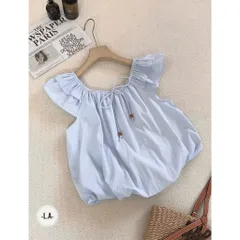 (AP005) Áo trễ vai cánh tiên có dây buộc form vừa người