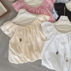 (AP005) Áo trễ vai cánh tiên có dây buộc form vừa người