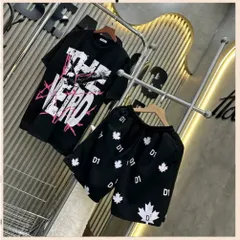 (B011) Bộ quần áo cộc nam nữ, áo thun form rộng in họa tiết THEWWEIRD mix quần đùi gió 2 lớp in D2 lá phong