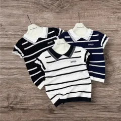 (LC002) áo polo len mongtoghi MM phối tay bèo 2 tầng, áo len QC siêu xinh