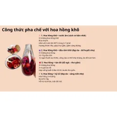 Hoa hồng sấy khô nguyên bông , nguyên liệu trà dưỡng nhan giúp đẹp da, giữ dáng ,cải thiện giấc ngủ