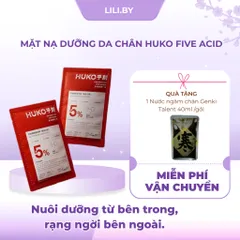 Mặt nạ dưỡng da chân HUKO Five Acid, tẩy tế bào chết và chăm sóc da, làm mềm gót chân  HUKO