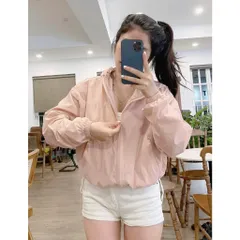 [ BST 10 Màu Sắc Mới ] Áo Khoác Gió Nữ 2 Lớp Lót Lụa Có Mũ Trùm Đầu Kèm Dây Rút Chống Nắng Cản Gió Kháng Nước Hiệu Quả