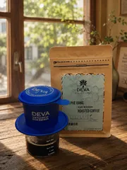 Cà Phê Sạch Blend số 9 (10A90R) - 250g Rang Mộc Loại Hạt DEVA COFFEE