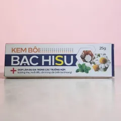 Kem Bôi Da Bạc Hisu Chiết Xuất Thảo Dược Hỗ Trợ Làm Dịu Da Mẩn Đỏ Khó Chịu Tuýp 25g