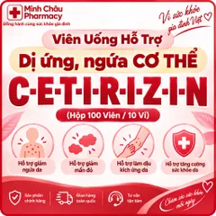 Viên Uống C-E-T-I-R-I-Z-I-N Hỗ Trợ Dịu Mát Cơ Thể & Cân Bằng Thể Trạng Khi Thời Tiết Thay Đổi Hộp 100 Viên