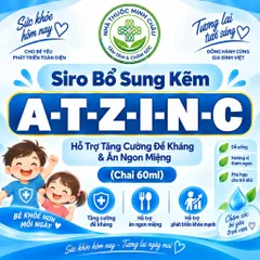 Siro Bổ Sung Kẽm A-T-Z-I-N-C Hỗ Trợ Ăn Ngon & Tăng Đề Kháng Cho Bé Chai 60ml