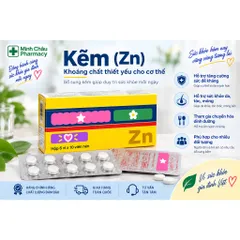 Viên Uống Z-i-n-c Tăng Cường Vi Chất Hỗ Trợ Nâng Cao Đề Kháng Cân Bằng Thể Trạng Hộp 60 Viên
