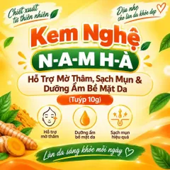 Kem Bôi Nghệ E-r-y-t-h-r-o NH Hỗ Trợ Làm Dịu Vùng Da Thô Ráp & Mịn Bề Mặt Da Tuýp 10g