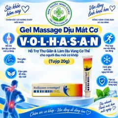 Gel Massage V-O-L-H-A-S-A-N Hỗ Trợ Dịu Mát Vùng Cơ Thể & Thư Giãn Thoải Mái Tuýp 20g