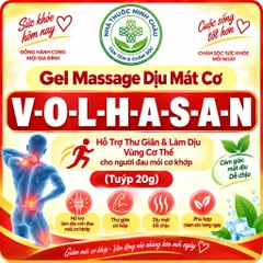 Gel Massage V-O-L-H-A-S-A-N Hỗ Trợ Dịu Mát Vùng Cơ Thể & Thư Giãn Thoải Mái Tuýp 20g