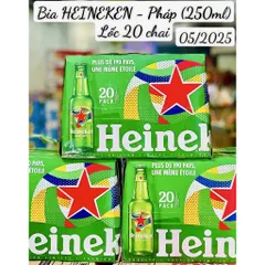 Bia Heineken Pháp thùng 20 chai NHẬP KHẨU PHÁP