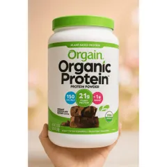 Bột protein thuần chay Orgain 920g vị Creamy Chocolate Fudge socola