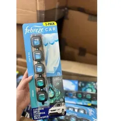 [HÀNG MỸ] Kẹp Khử Mùi Cửa Gió Ô Tô Febreze Car Vent Clips Vỉ 5 Kẹp (Tổng 10.4ml)