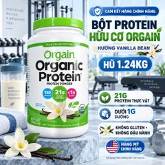 [CHÍNH HÃNG MỸ] Bột Đạm Thực Vật Hữu Cơ Orgain Organic Protein Chuẩn USDA (920g - 1200g - 1240g)