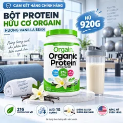 [CHÍNH HÃNG MỸ] Bột Đạm Thực Vật Hữu Cơ Orgain Organic Protein Chuẩn USDA (920g - 1200g - 1240g)