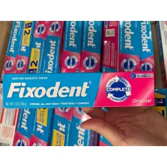 1 tuýp Keo dán hàm răng giả Fixodent Denture Adhesive Cream Original 68g của Mỹ 831953