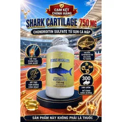 [HÀNG MỸ] Viên Uống Bổ Khớp Sụn Vi Cá Mập Shark Cartilage 750mg (Hộp 300 Viên)