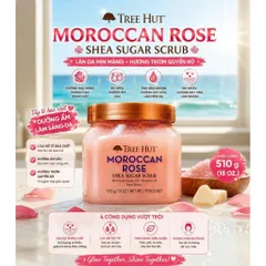 Tẩy Tế Bào Chết Toàn Thân Tree Hut Shea Sugar Scrub Moroccan Rose - 510g