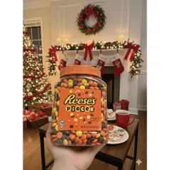 Reese’s Pieces Kẹo Socola Nhân Bơ Đậu Phộng Hũ Lớn 1.75kg Xuất Xứ Mỹ Date Xa