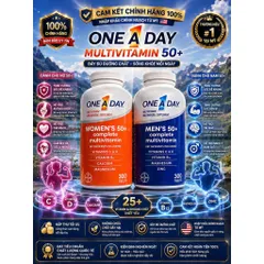 Viên uống One A Day Men's, Women 50+ Multivitamin 300 viên