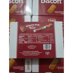 Bánh Lotus Biscoff 1kg – Vị Caramel Giòn Tan, Hàng Nhập Khẩu USA, 4 Gói Lớn