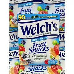 Em tách lẻ nữa 45 gói và 90 gói Kẹo Dẻo Trái Cây Welch's Fruit Snacks hương trái cây của MỸ